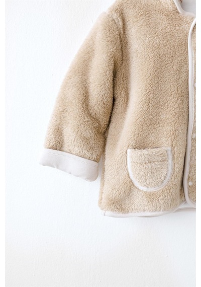 Andywawa Bebek Tinny's Sheeps Peluş Ceket Bej Ac26165 Beige