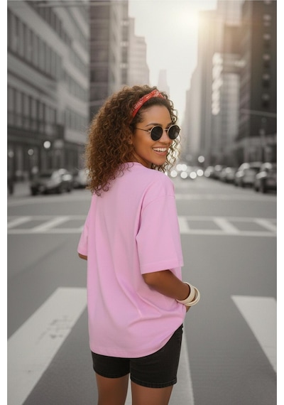 Mily Kadın Oversize Basic Bisiklet Yaka Pamuklu T-shirt Rahat Kesim Unisex Sevgili Kombini Pembe Mily Kadın Oversize Basic Bisiklet Yaka Pamuklu T-shirt Rahat Kesim Unisex Sevgili Kombini Pembe