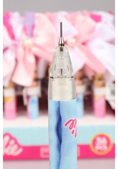 Dekomus İle Lisanslı Barbıe Tekli Fiyonklu Versatil Uçlu Kalem 0.7 Mm Pembe
