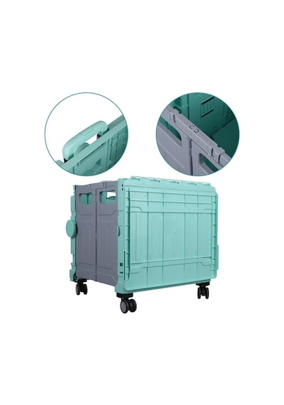 Sunup Sn-26968 Katlanabilir Market Pazar Kamp Tekerlekli Alışveriş Arabası 60kg Kapasiteli