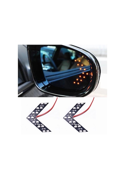 Honda Civic Fb7 Uyumlu Ayna Gündüz Ledi Amber Renk 14 Led'li Fs