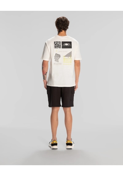 Kappa Authentic Spacetime Erkek T-shirt-beyaz
