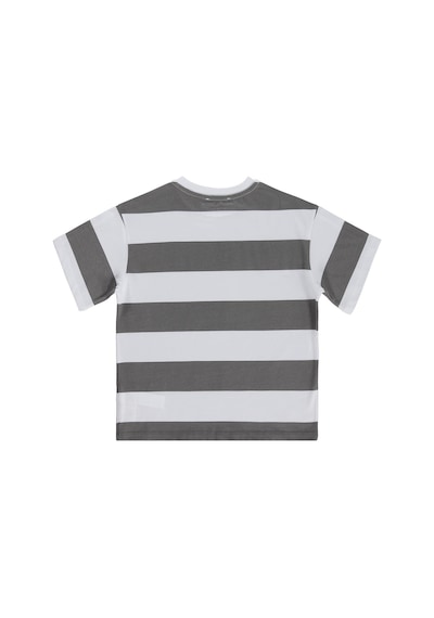 Civil Boys Basic Çizgili 10-13 Yaş Tişört - Gri