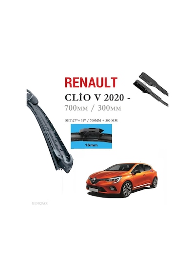 Renault Clio 5 Silecek Takımı 2020 ve Sonrası