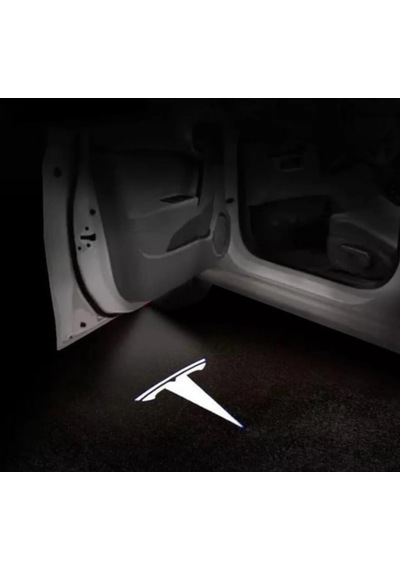 Ayrex E-garaj Tesla Model Y İle Uyumlu Araç Kapısı Hd Led Projektör Işığı Logo - Yüksek Çözünürlük