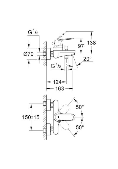Grohe Eurosmart Cosmopolitan Banyo Bataryası 32831000