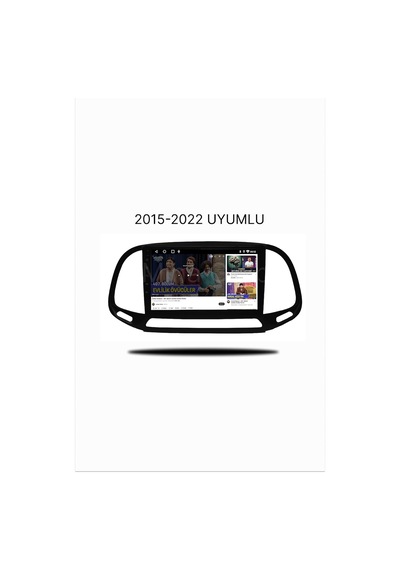 Fiat Doblo 2015-2022 Uyumlu Android Multimedya Sistemi - 9 İnç Qled Ekran - Kablosuz Apple Carplay & Android Auto -