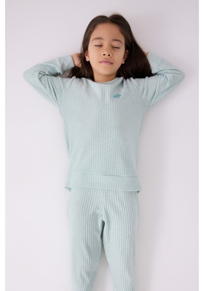 Rolypoly Kız Çocuk Mavi Pijama Takımı 5274-45662 Mavi