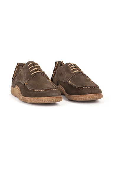 Dericlub Erkek Comfort Bağcıklı Casual Ayakkabı Gerçek Deri Fr 215340 Haki