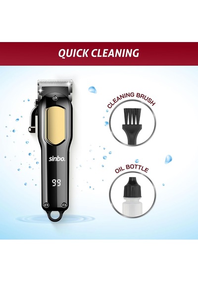 Shc-4396 Şarj Edilebilir Saç Kesme Makinesi, Lcd Ekranlı, Usb Şarjlı, Ayar Mandallı, Saç Sakal Ve Ense İçin Kablosuz Tıraş Makinesi