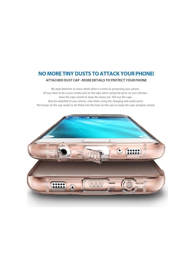 Ringke Air Galaxy S7 Edge İle Uyumlu Kılıf Rose Gold