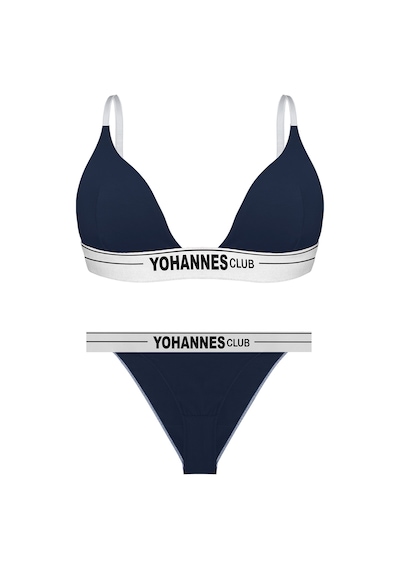 Yohannes Club, Kadın Pamuklu İç Çamaşırı Takımı, Renk Seçenekli, Üçgen Sütyen-kemerli Brazilian Külot Lacivert Yohannes Club, Kadın Pamuklu İç Çamaşırı Takımı, Renk Seçenekli, Üçgen Sütyen-kemerli Brazilian Külot Lacivert