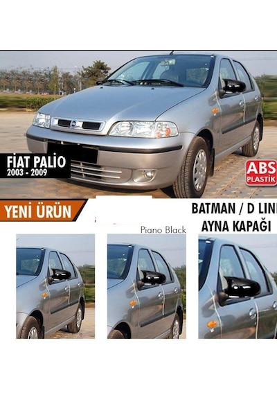 Fiat Palio (2003 - 2009) Batmanyarasa Ayna Kapağı (parlak Siyah)