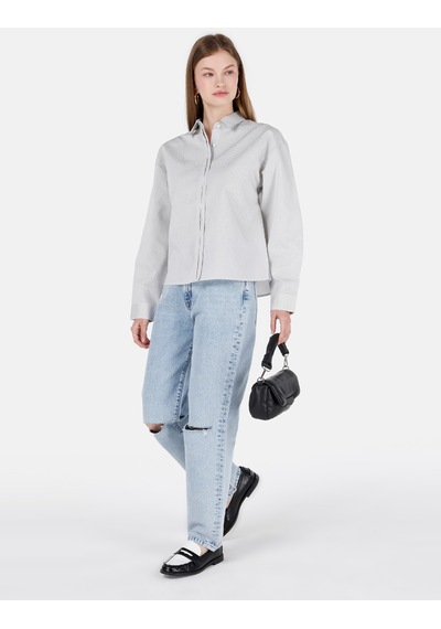 Colin's Colins 884 Lauren Normal Kesim Yüksek Bel Düz Paça Mavi Kadın Jean Pantolon Cl1069432 Denim