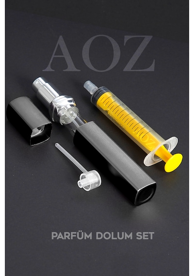 Siyah Parfüm Dolum Seti Doldurulabilir Mini Parfüm Şişesi Cep Parfüm Şişesi Taşınabilir Parfüm Şişesi 12ml