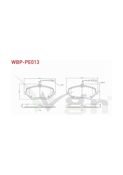Peugeot 407 6d 2.0 Hdı 2004-2011 Ön Fren Balatası Fişli 4254.11