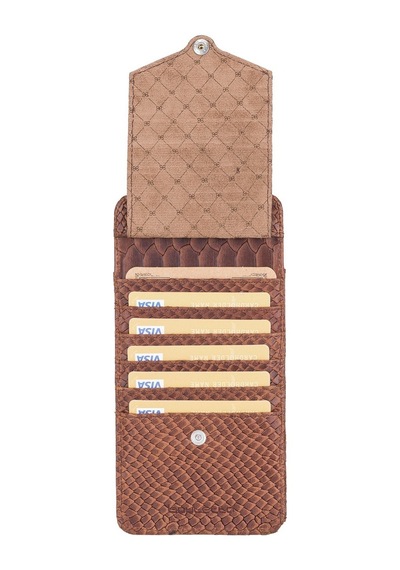 Bouletta Marlo 6.9 inch Uyumlu Deri Askılı Kılıf SN14 Kahve RFID