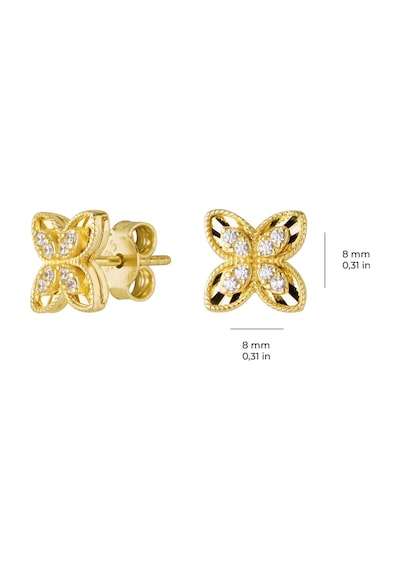 14 Ayar Altın Modern Taşlı Küpe 2,01 Gr-6150