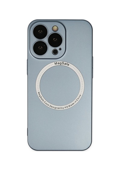 Apple Uyumlu - iPhone 13 Pro Kılıf Jack Magneticsafe Lens Silikon - Sierra Blue