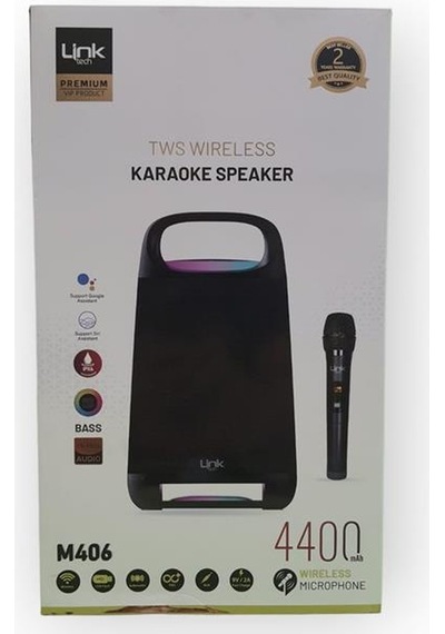 Linktech M406 Premium Ipx4 Işıklı Hoparlör