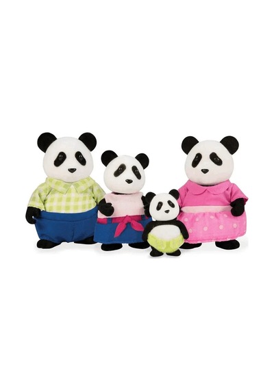 Li'l Woodzeez Panda Ailesi Çok Renkli