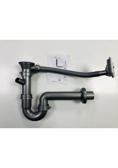 Dominox 1 Gözlü Küçük Kafa Çelik Evye Sifonu
