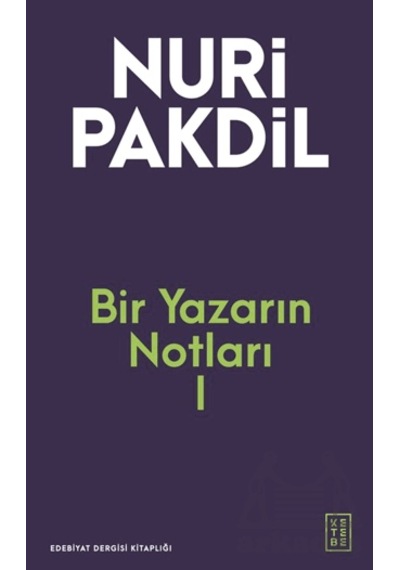 Bir Yazarın Notları I Ketebe Yayınları Ciltli
