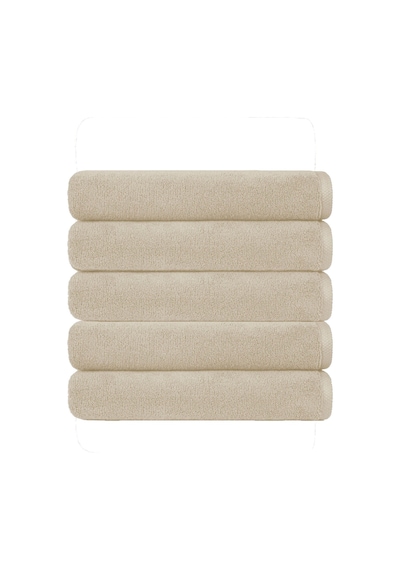 5 Li Otel Banyo Havlusu Pamuklu 90x150 Cm Renkli 16/1 Avs 580 Gr Kahverengi