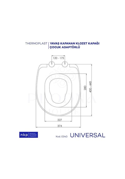 Universal Oval C Form Çocuk Bebek Oturaklı Çift Kullanım Yavaş Ka