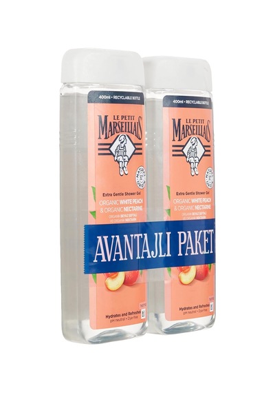 Le Petit Marseillais Duş Jeli Beyaz Şeftali Ve Nektarin 2 X 400 Ml 285 ML
