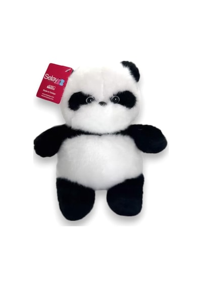 Selay Toys Pelüş Panda 26 Cm 4516 Siyah