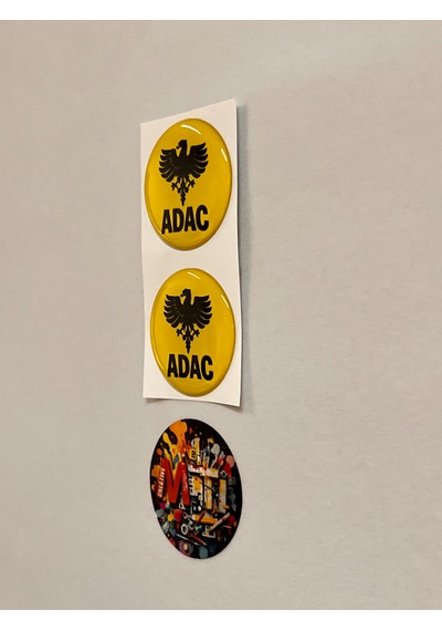 Adac Damla Sticker Etiket Kabartmalı 3d Silikon Direk Arması Adac Epoksi 2adet 3,5x3,5cm Sarı