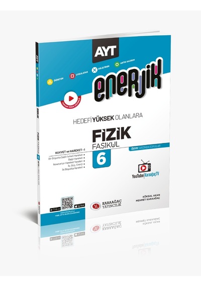 Karaağaç Yayınları Enerjik AYT Fizik Fasikülleri 6