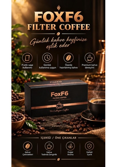 Foxf6 Fit Collagen Filter Form Kahve 30 Daily