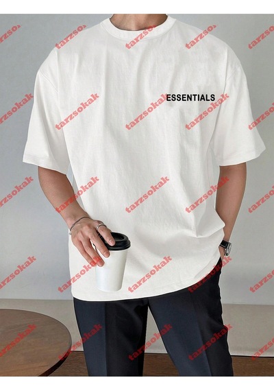 Startmore Unisex Essentials 303 Kısa Kollu Bisiklet Yaka Beyaz Tshirt Beyaz