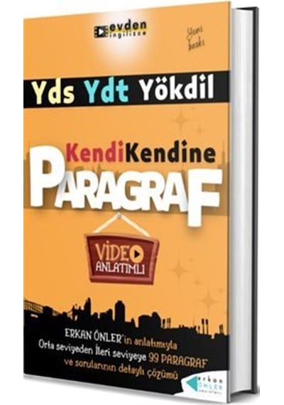 YDS YDT Yökdil Kendi Kendine Paragraf - Video Anlatımlı - Erkan Önler - Erkan Önler Yayınları