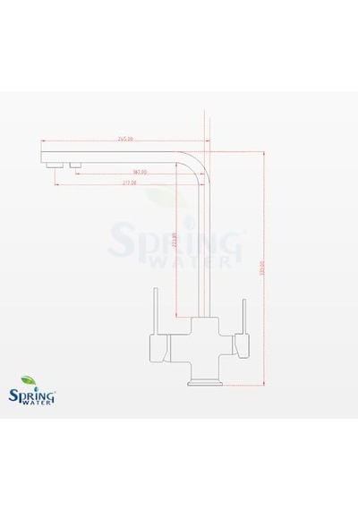 Spring Water Üç Fonksiyonlu Mutfak Batarya Musluk