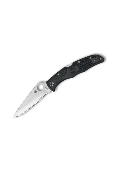 Spyderco Endura 4 Black Lightweight Spyderedge Kamp Çakı Siyah