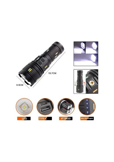 F.b.ı Pro F-3001 Alüminyum Tg Led Güç Göstergeli Type-c Şarjlı 100 W
