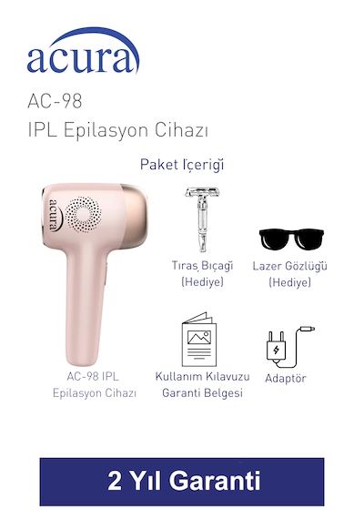 Acura Ac-98 Ultra Hızlı, Sınırsız Atışlı Buz Lazer Ipl Lazer Epilasyon Cihazı
