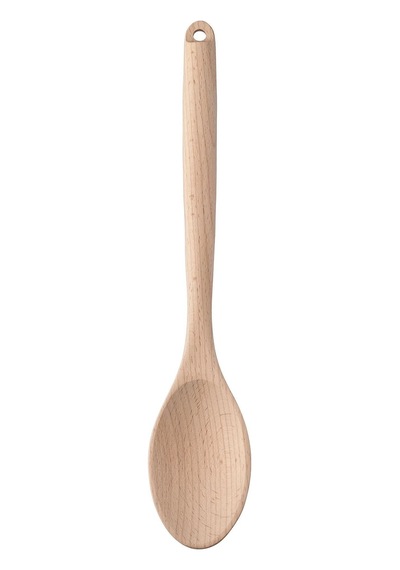 Ikea Rört Yuvarlak Ahşap Pişirme Kaşığı 31,5 Cm Kahverengi Açık Sarı Çok Renkli