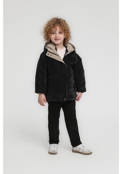 Xo Kids Erkek Çocuk Mont 2-6 Yaş 3292 Siyah