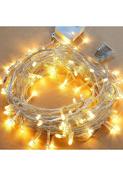 100 Ledli Fişli Led, Dekor Lambası 10m Günışığı Yılbaşı Ağacı Işığı Süsleme Youtuber Genç Odası Günışığı