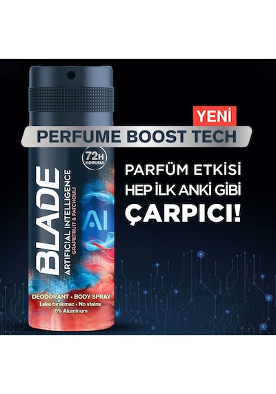 Blade Artificial Intelligence Erkek Sprey Deodorant 6 x 150 ML