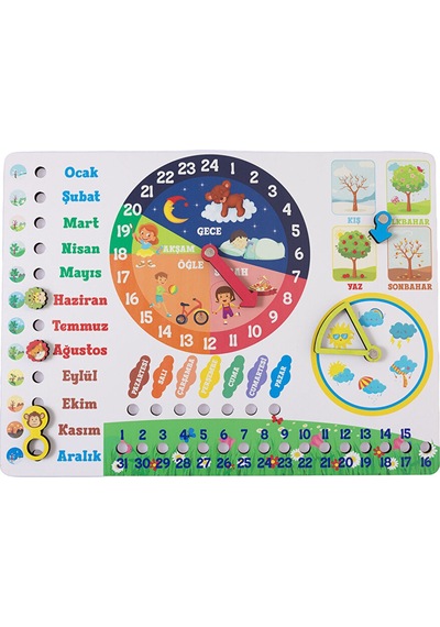 Ahşap Takvim 4 Adet