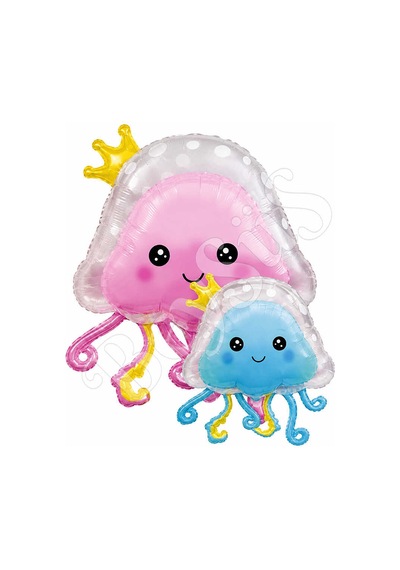 Denizanası Folyo Balon Pembe-mavi