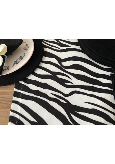 Sofra Sunum Seti Zebra Desenli Çok Renkli