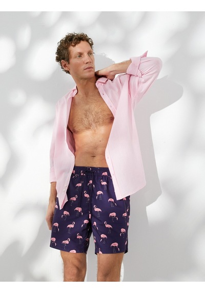 Koton Deniz Şortu Flamingo Baskılı Beli Bağcıklı Cepli Pembe Desenli 3sam00050bw 3SAM00050BW41A Lacivert - Pembe Koton Deniz Şortu Flamingo Baskılı Beli Bağcıklı Cepli Pembe Desenli 3sam00050bw 3SAM00050BW41A Lacivert - Pembe