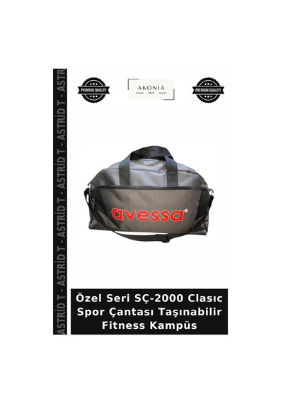 Astrid T Özel Seri Sç-2000 Clasıc Spor Çantası Taşınabilir Fitness Kampüs Diğer