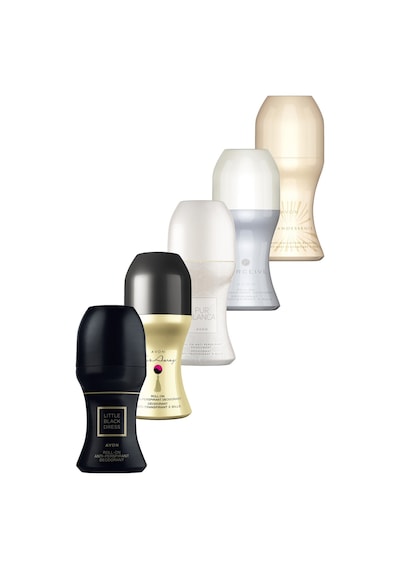 Avon Far Away + Perceive + Pur Blanca + Incandessence + Little Black Dress Kadın Roll-On Deodorant 5 x 50 ML
